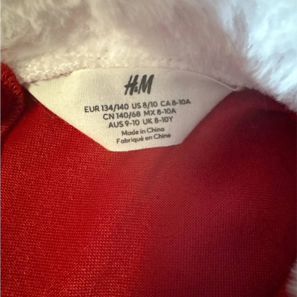 H&M Red and White Santa Dress Christmas for Kids Size 8-10 - Picture 2 of 2